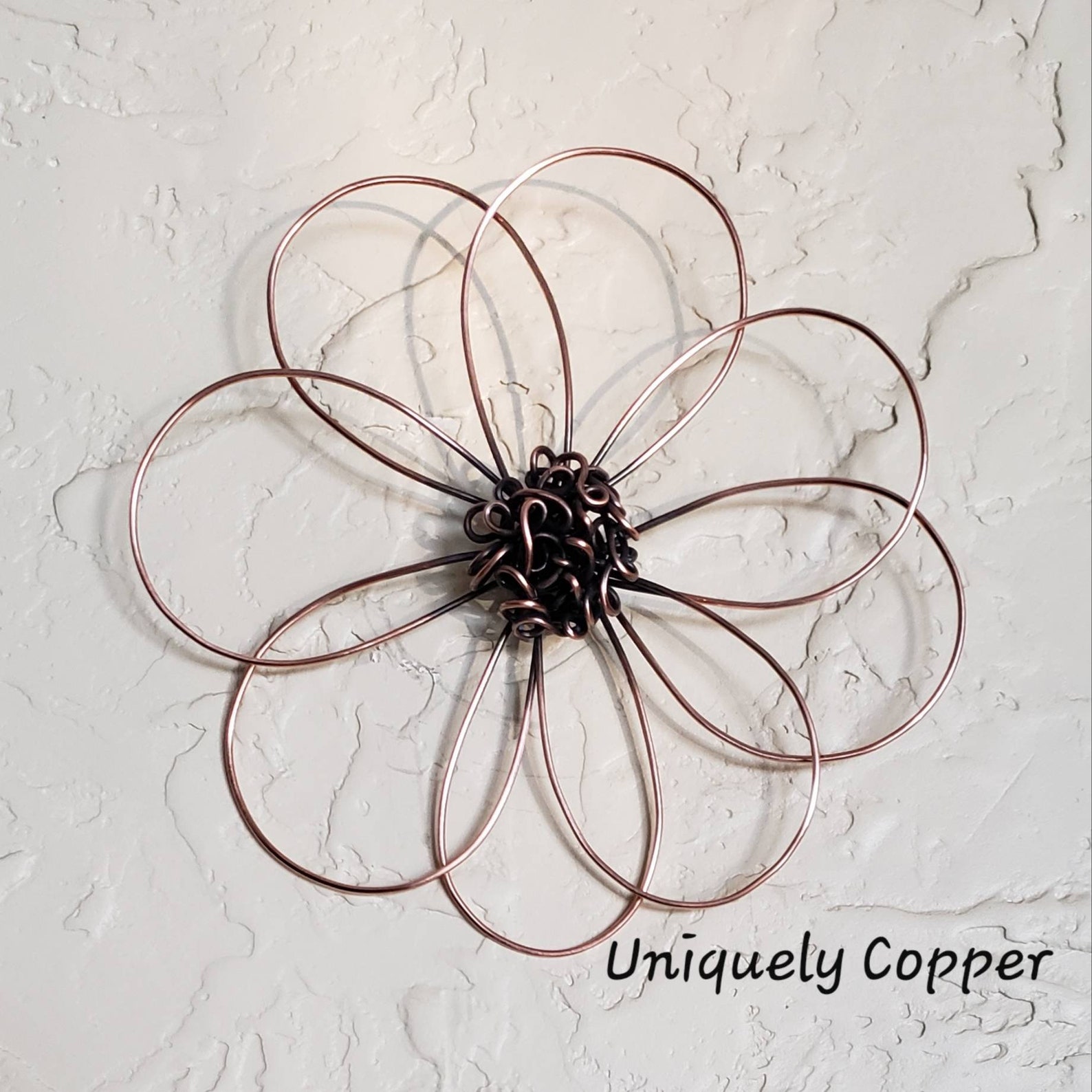 Copper Wire Flower Copper Flower Wire Flower Copper Etsy