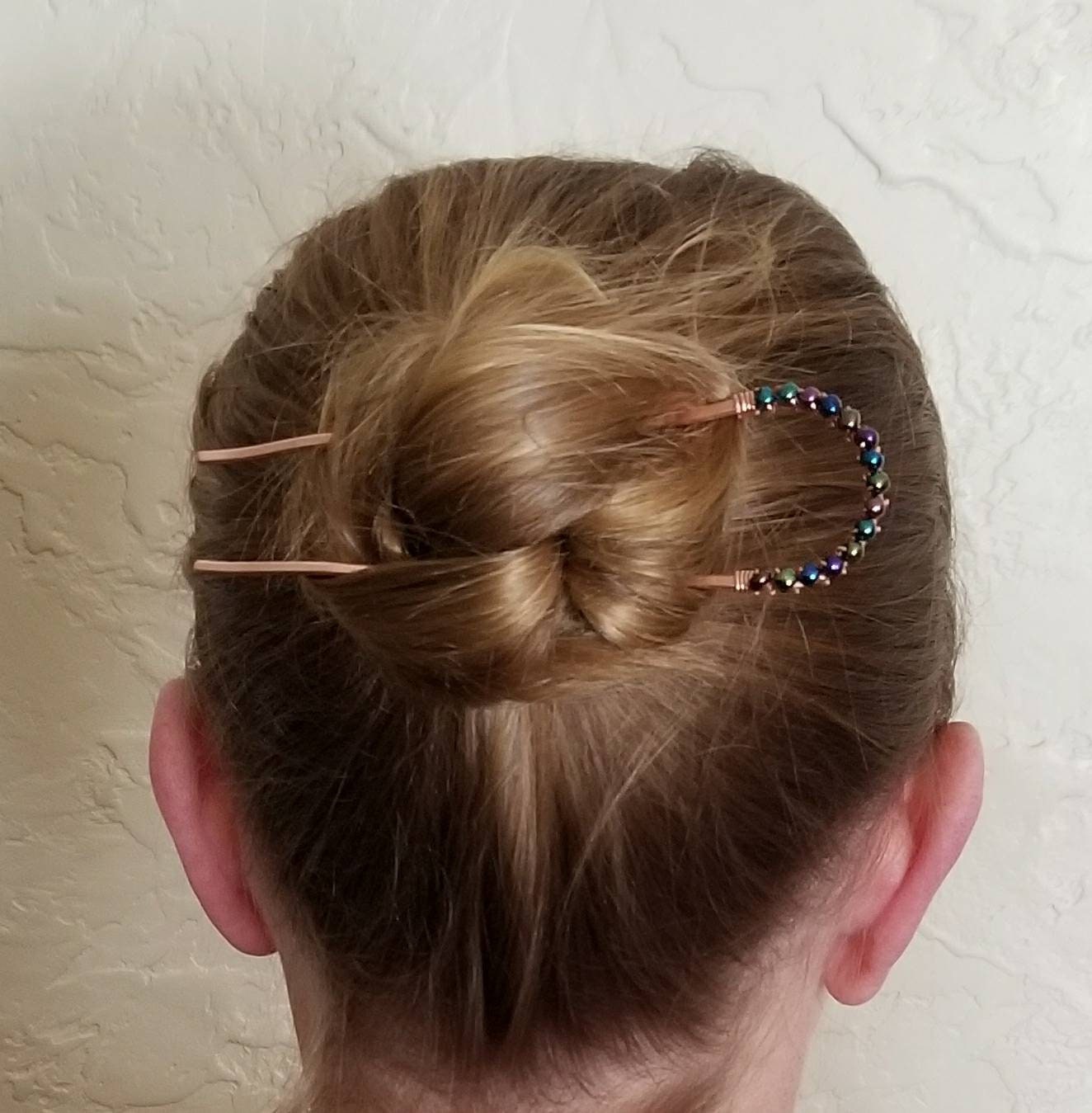 Hair Pin Hair Fork Hair Accessories Hair Stick Copper Hair | Etsy