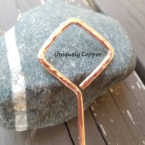 Copper Hair Pin, Copper Hair Stick, Hair Accessories, Copper Hair Accessory, Shawl Pin, Copper Anniversary, Gift For Her, Wife, Minimalist
