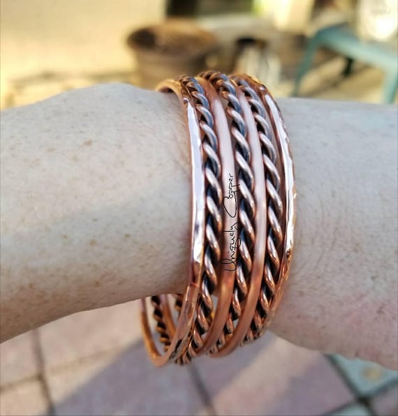 Pentacle & Celtic knot engraved copper Bracelet – The Lilith store
