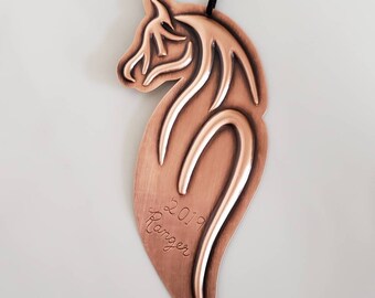 Horse Ornament, Copper Ornament, Christmas Ornaments, Copper Horse Ornament, Horse Lover, Horse Lover Gift, Personalized Ornaments, Handmade