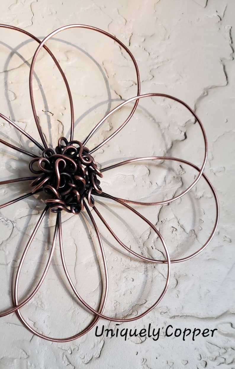 Copper Wire Flower Copper Flower Wire Flower Copper Etsy