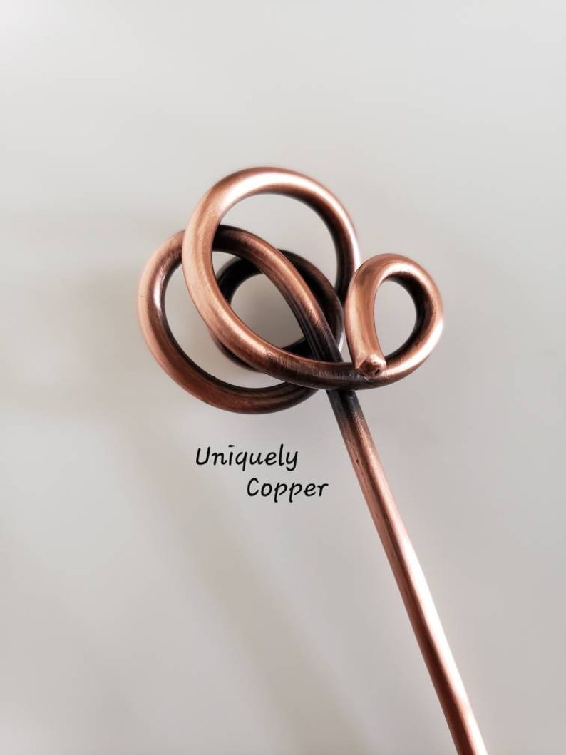 Copper Hair Pin Copper Hair Stick Hair Accessories Copper Etsy