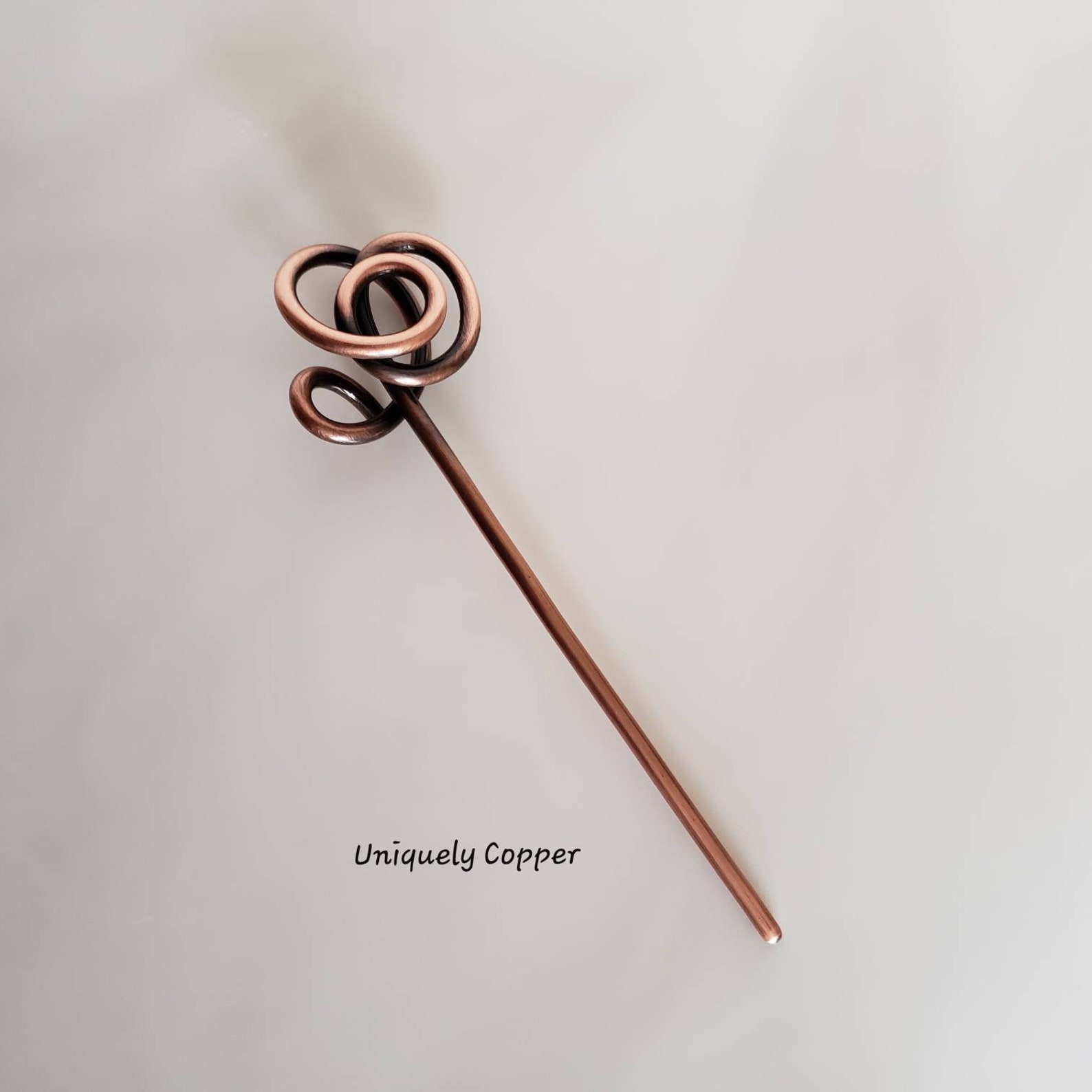 Copper Hair Pin Copper Hair Stick Hair Accessories Copper Etsy