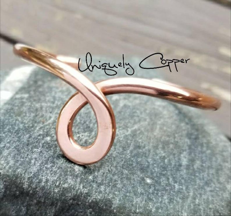 Copper Cuff Bracelet Copper Jewelry 7th Anniversary Gift Copper Bracelets Copper Cuff Wife Gift Tear Drop Bracelet Copper Anniversary