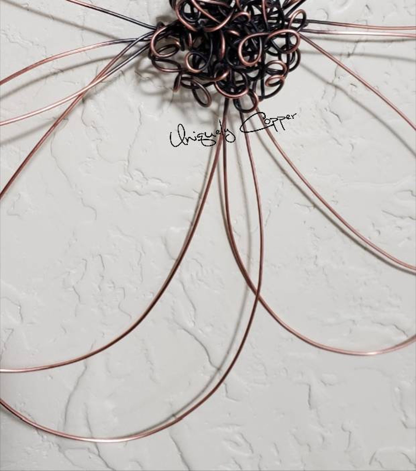 Copper Wire Flower Copper Flower Wire Flower Copper Etsy