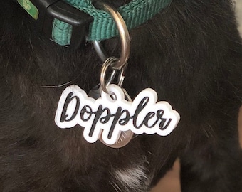 Custom Dog Tag // Acrylic Dog Tag // Personalized Pet Tag // Cat Tag // ID Tag For Dog