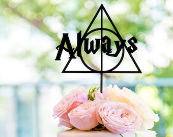 Harry Potter Wedding Cake Topper // Always Cake Topper // Harry Potter Themed Wedding