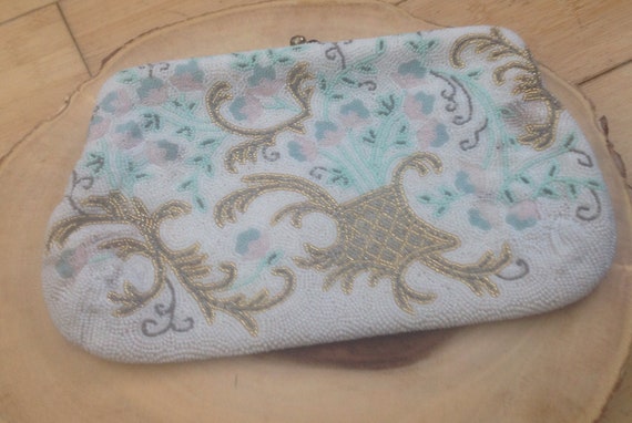 Beautiful, vintage beaded purse. Beading is done … - image 1