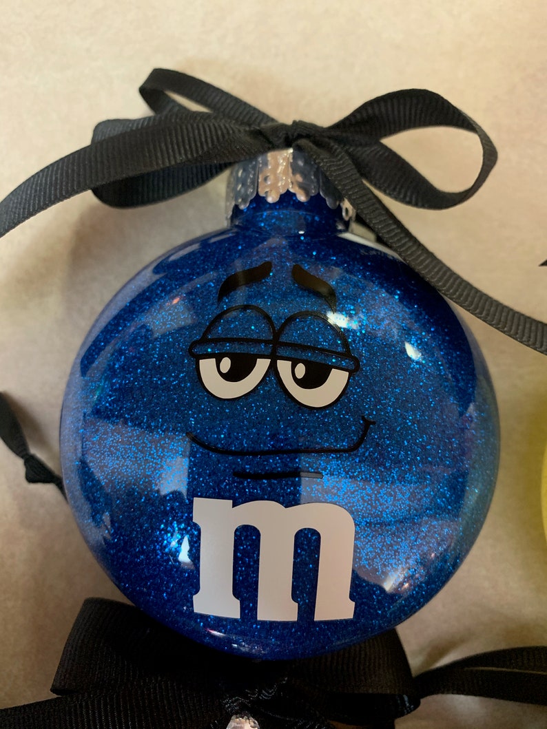 M&M Ornament Set Christmas Ornaments Candy Tree Ornaments Etsy