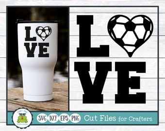 Soccer Love SVG Cut File for Crafters