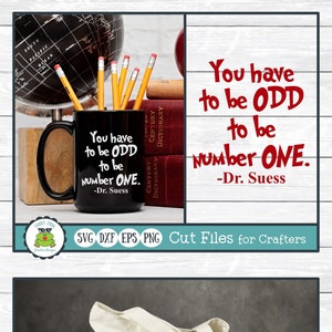 You Have to be Odd to be Number One, Teacher SVG Cut File for Crafters
