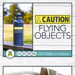 Caution Flying Objects, Color Guard SVG Cut File for Crafters