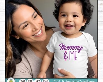 Mommy & Me SVG Cut File for Crafters