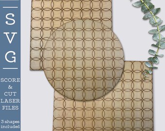Overlapping Circles SVG | Laser Cut Pattern, Sign Backer (Digital Download)