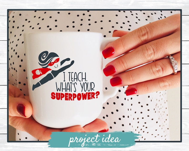Download I Teach What's Your Superpower Teacher SVG Cut File | Etsy