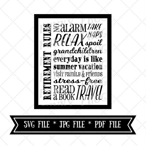 Download Retirement Subway Art design cut file Studio3 cut file | Etsy