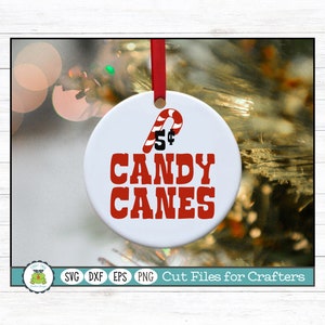 Candy Canes 5 Cents, Christmas Winter Holiday SVG Cut File for Crafters