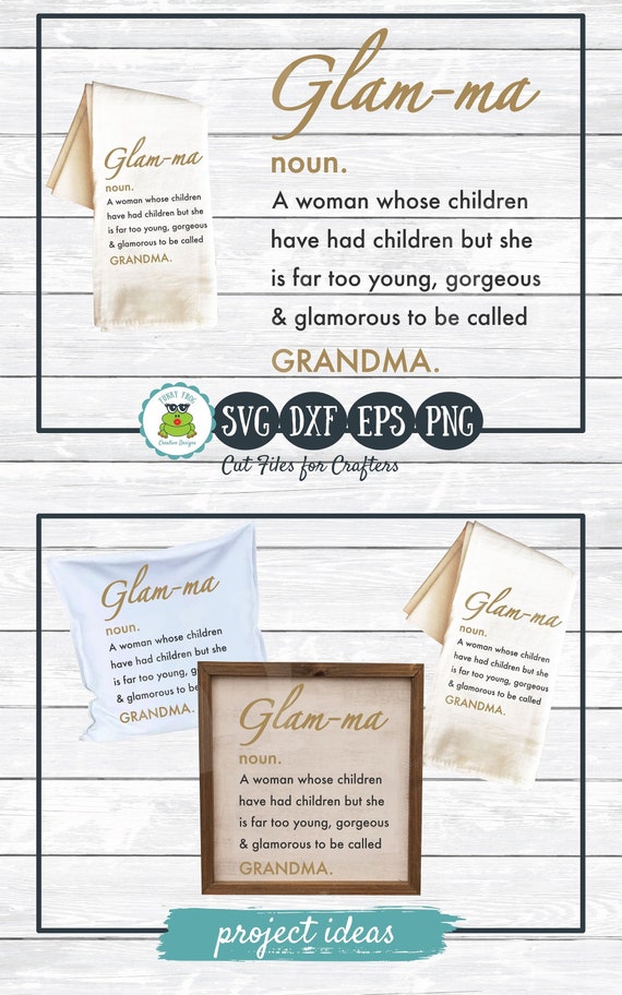 Definition of Glamma SVG Cut File for Crafters Grandma Etsy
