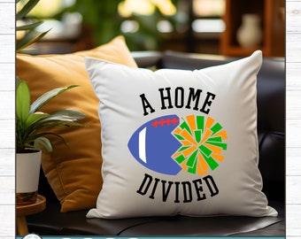 Football and Pom Pom SVG, Home Divided, Cut File (Digital Download)