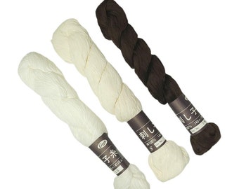 Coron thick sashiko thread - 145 meter skein - neutral hues