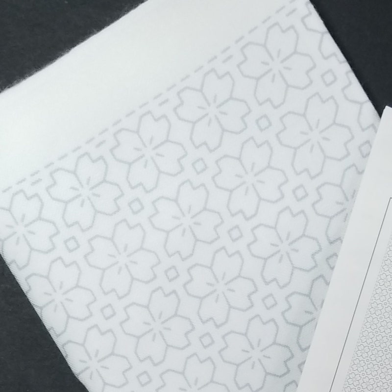 Free Sashiko Patterns.pdf Sakura Sashiko Pattern - Etsy