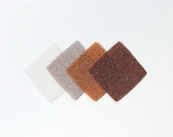 30 - precut 22mm squares for Tsumami Kanzashi - neutral brown hues