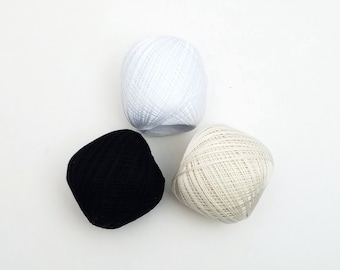 Thin weight sashiko thread- neutral hued colors - 80 meter ball