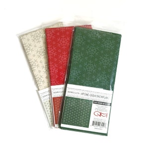 QH Textiles sashiko pre-printed wash-away pattern sampler - Hitome-Zashi Snowflakes