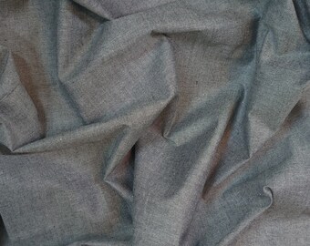 テンダーロイン　COTTON STOLE GRAY Studio E Peppered Cotton Shot Yarn Dyed Fabric - Tweed Gray Hue