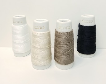 Lecien Cosmo Hidamari sashiko thread - Neutral hued solid colors - 30 meter skein