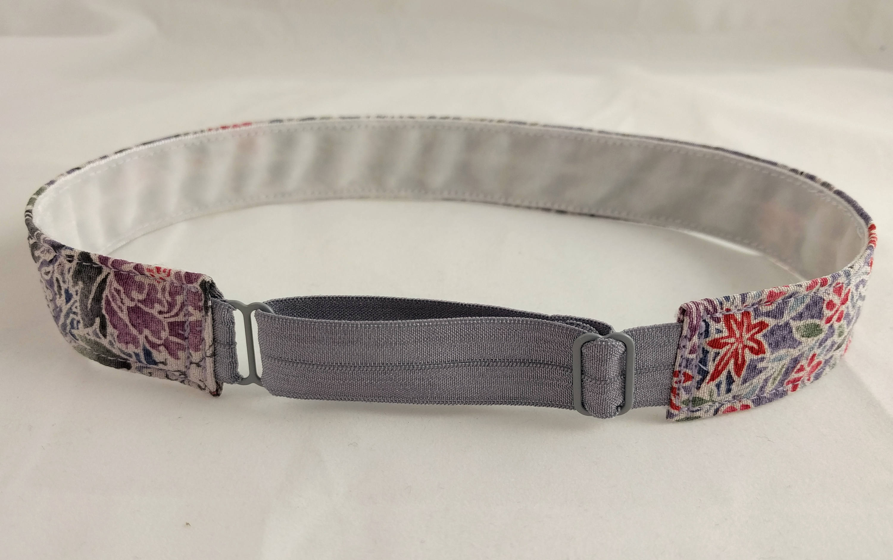 Adjustable nonslip Headband hairband made with vintage silk kimono