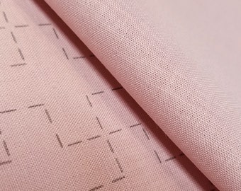 New colors * Lecien Cosmo sashiko pre-printed wash-away panel - cross jijitsunagi pattern