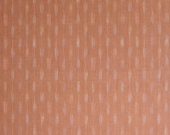 Japanese import new cotton fabric - Morikiku Japan arrow dobby in muted pink - brown