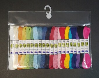 Olympus thin weight sashiko thread - Variety pack of 20 colors - ST-10S-Mini20
