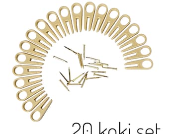 Set of 10 plastic Japanese koki clips for pouch making