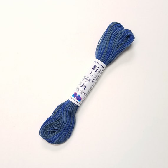 Olympus Sashiko Variegated Cotton Thread 98 Midnight Blues Olympus Sashiko Variegated Cotton Thread 98 Midnight Blues