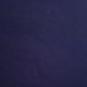 Indigo hued cotton and linen blend fabric