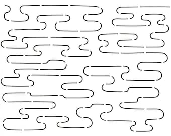 Laura Estes Quilting Creations "Pond Ripples" Egasumi template stencil pattern pattern