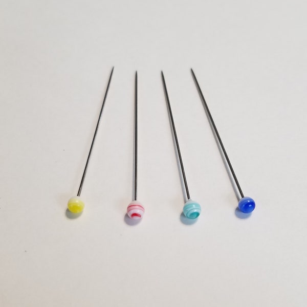 Clover Japan Marbled glass head straight sewing pins