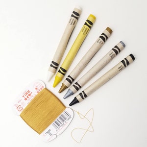Fujix Tire silk #9 hand sewing thread - cream and golden colors #86 Antique Gold