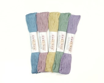 New 2023 Muted hues Olympus Awai-iro sashiko threads - 40 meter skeins