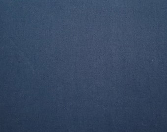 Cosmo Japan AD5188 cotton and linen blend fabric - indigo blue hue color #266