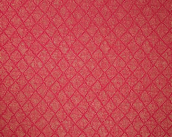 Imperial Collection 18 by Studio RK - ruby red geometric abstract diamonds with gold metallic
