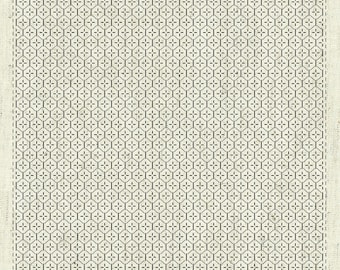 NEW QH Textiles weaving sashiko pre-printed wash-away pattern sampler - Kikko - Hana - Zashi kuguri-sashi