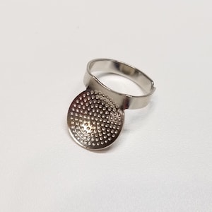 Clover adjustable palm thimble for sashiko embroidery