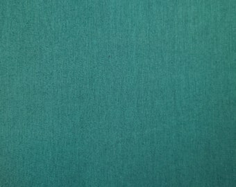Studio E Peppered cotton shot yarn dyed fabric - Peacock Teal Green hue color #49