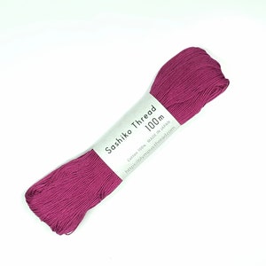 New Antique Rose Pink - Red #125 hue Olympus sashiko thread - 100 meter skein