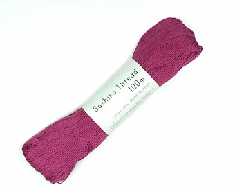 New Antique Rose Pink - Red #125 hue Olympus sashiko thread - 100 meter skein