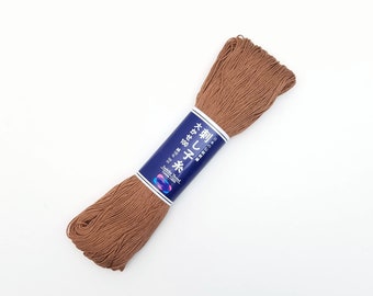 Sashiko thread - Brown color # 114 - 100 meter skein